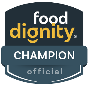 Food Dignity Hidden Hunger Champion official badge