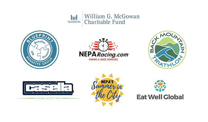Food Dignity Connect Funding Made Possible by - Back Mountain Triathlon, NEPA Racing and Summer in the City, Blueprint Benefits Group, Casella, Eat Well Global and William G. McGowan Charitable Trust
